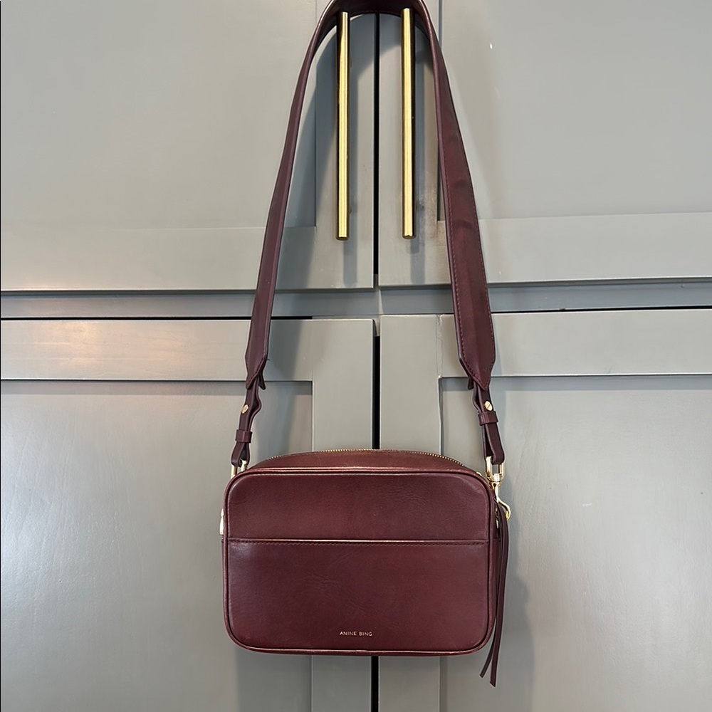 Anine Bing Alice bag burgundy